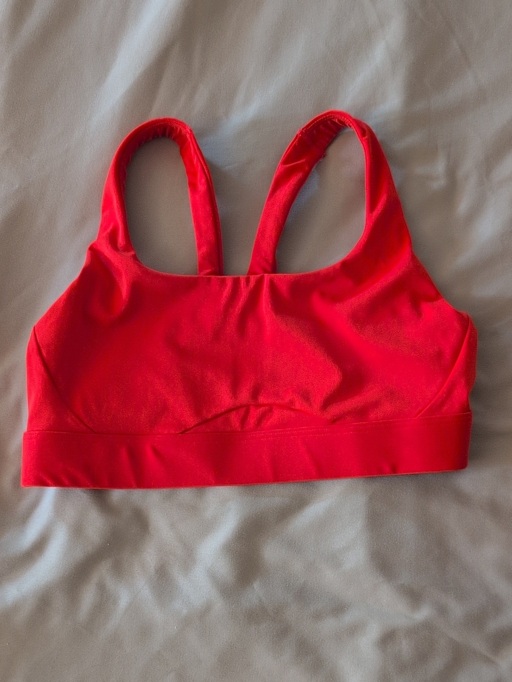 Athleta Bright Red Medium-Impact Sports Bra Size Small Cup A-C